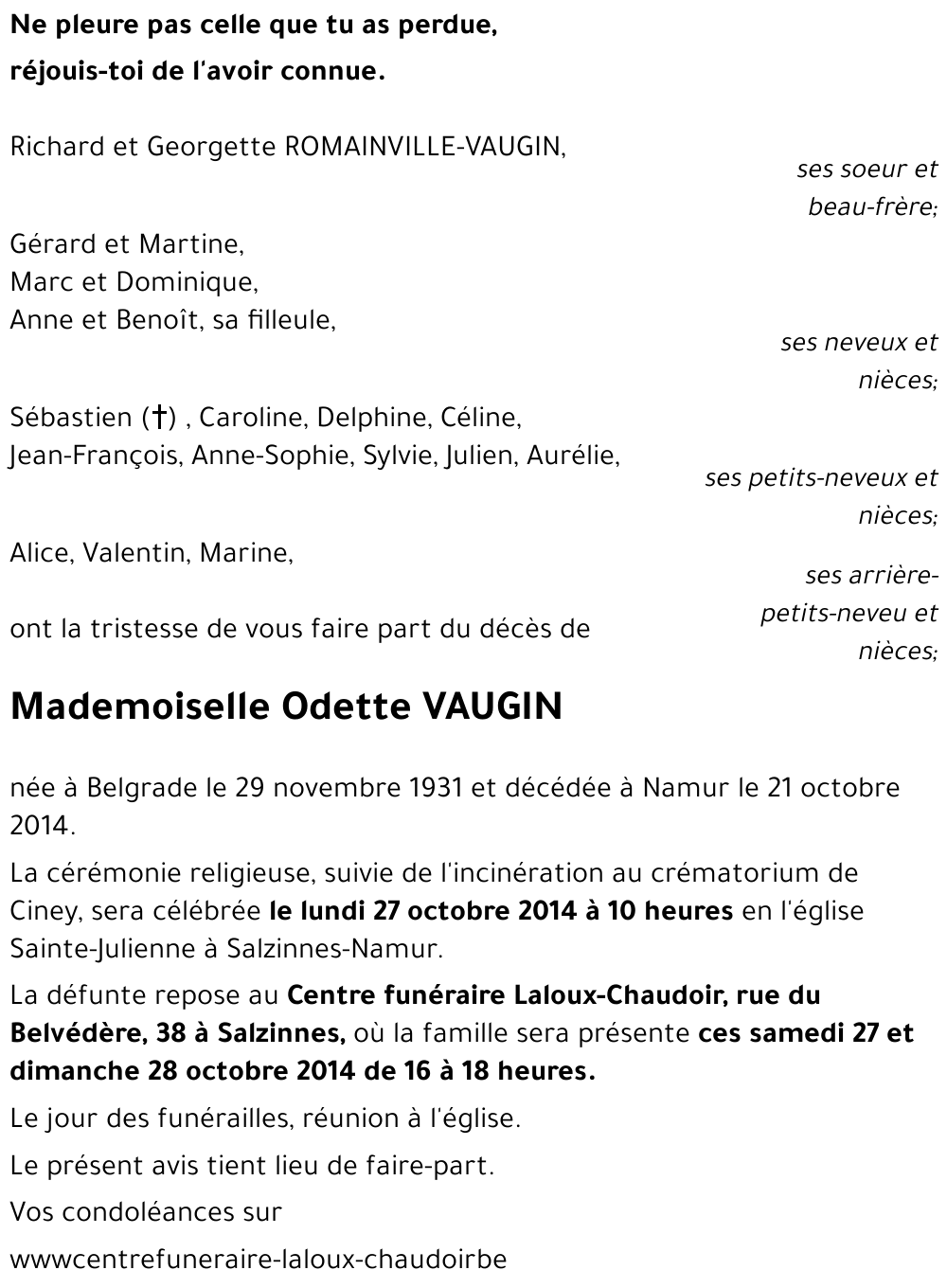 Odette VAUGIN