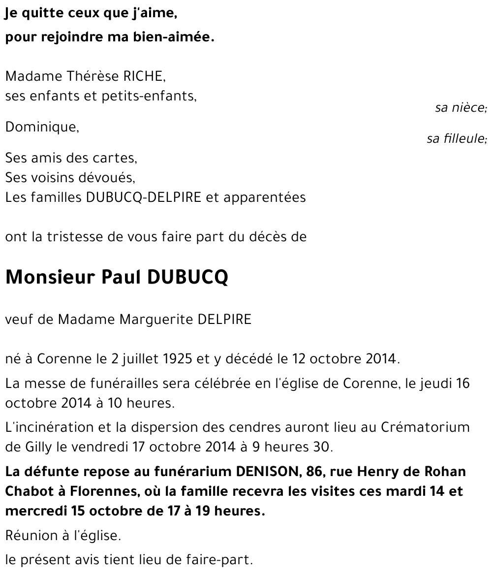 Paul DUBUCQ