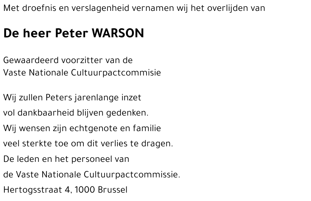 Peter Warson