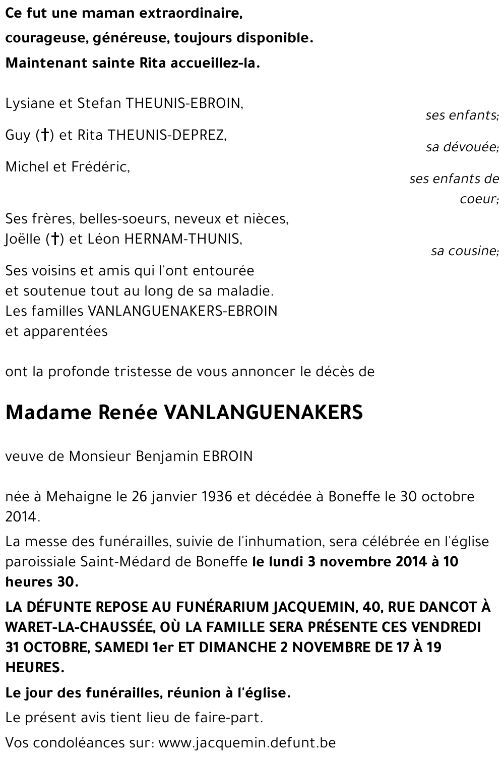 Renée VANLANGUENAKERS