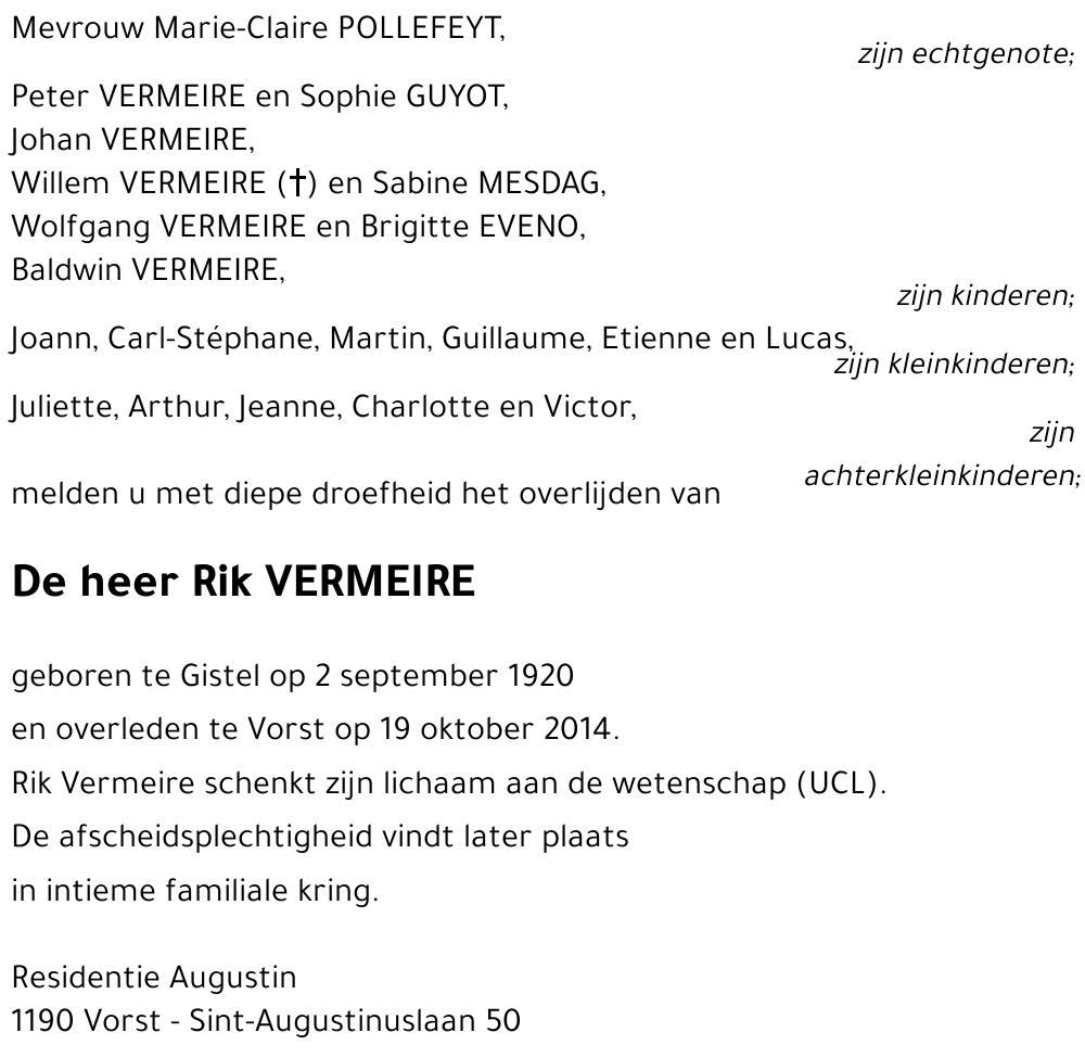 Rik VERMEIRE
