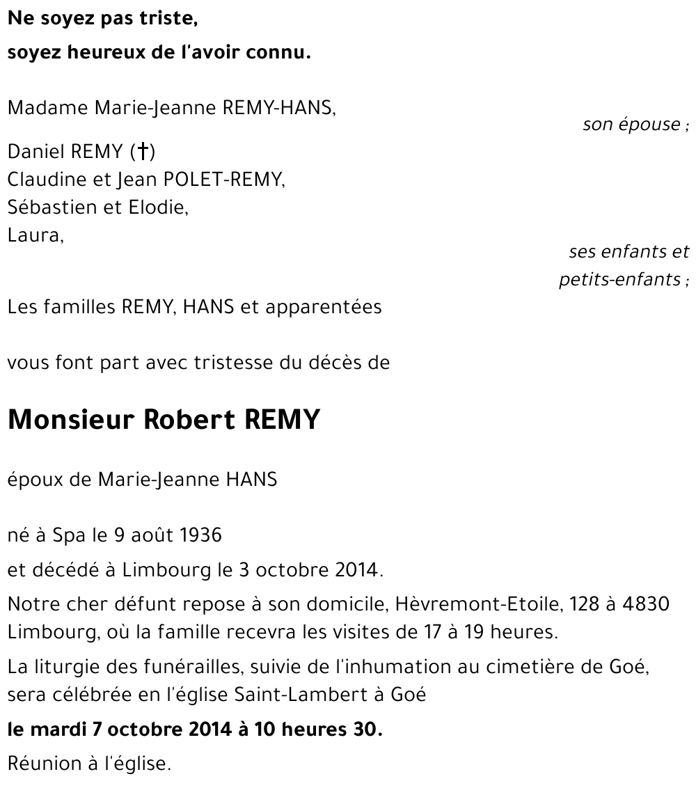 Robert REMY
