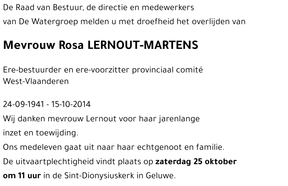 Rosa Lernout-Martens
