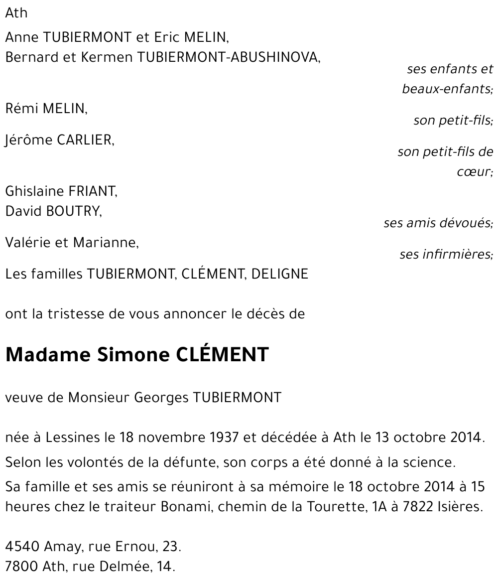 Simone CLEMENT