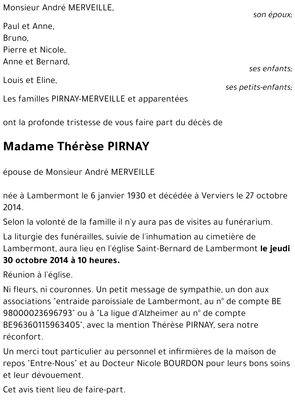 Thérèse PIRNAY