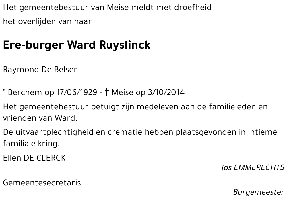 Ward Ruyslinck