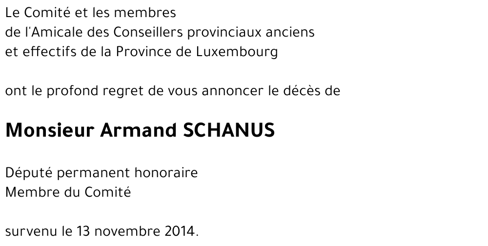 Armand SCHANUS