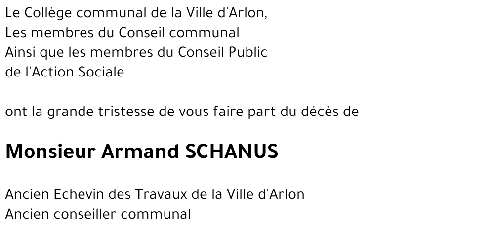 Armand SCHANUS