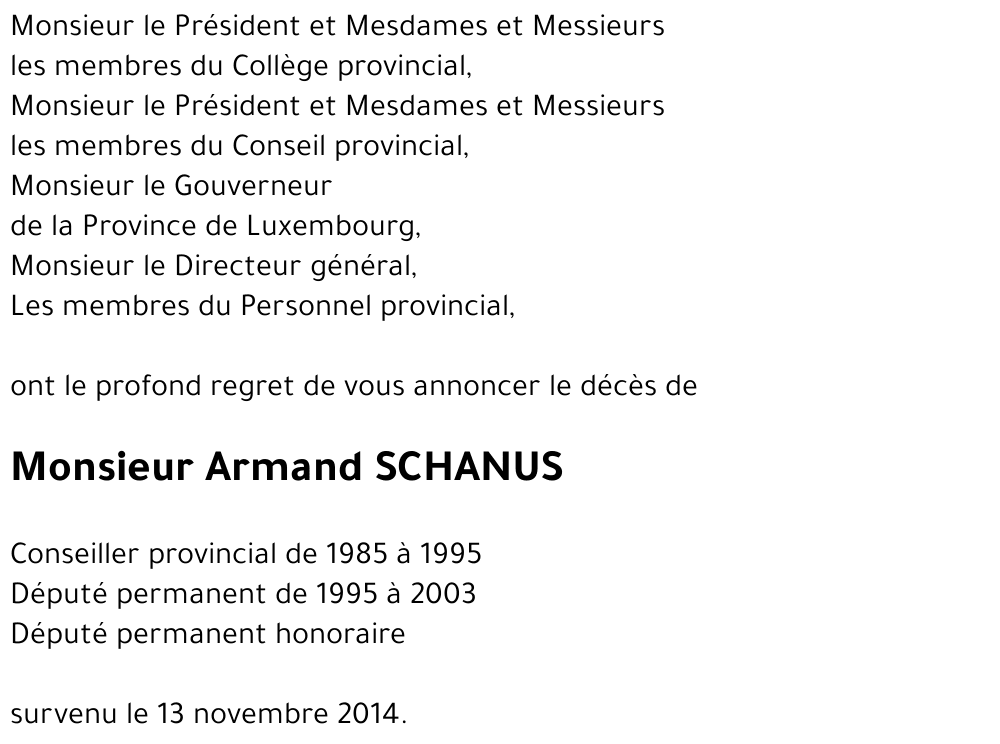 Armand SCHANUS