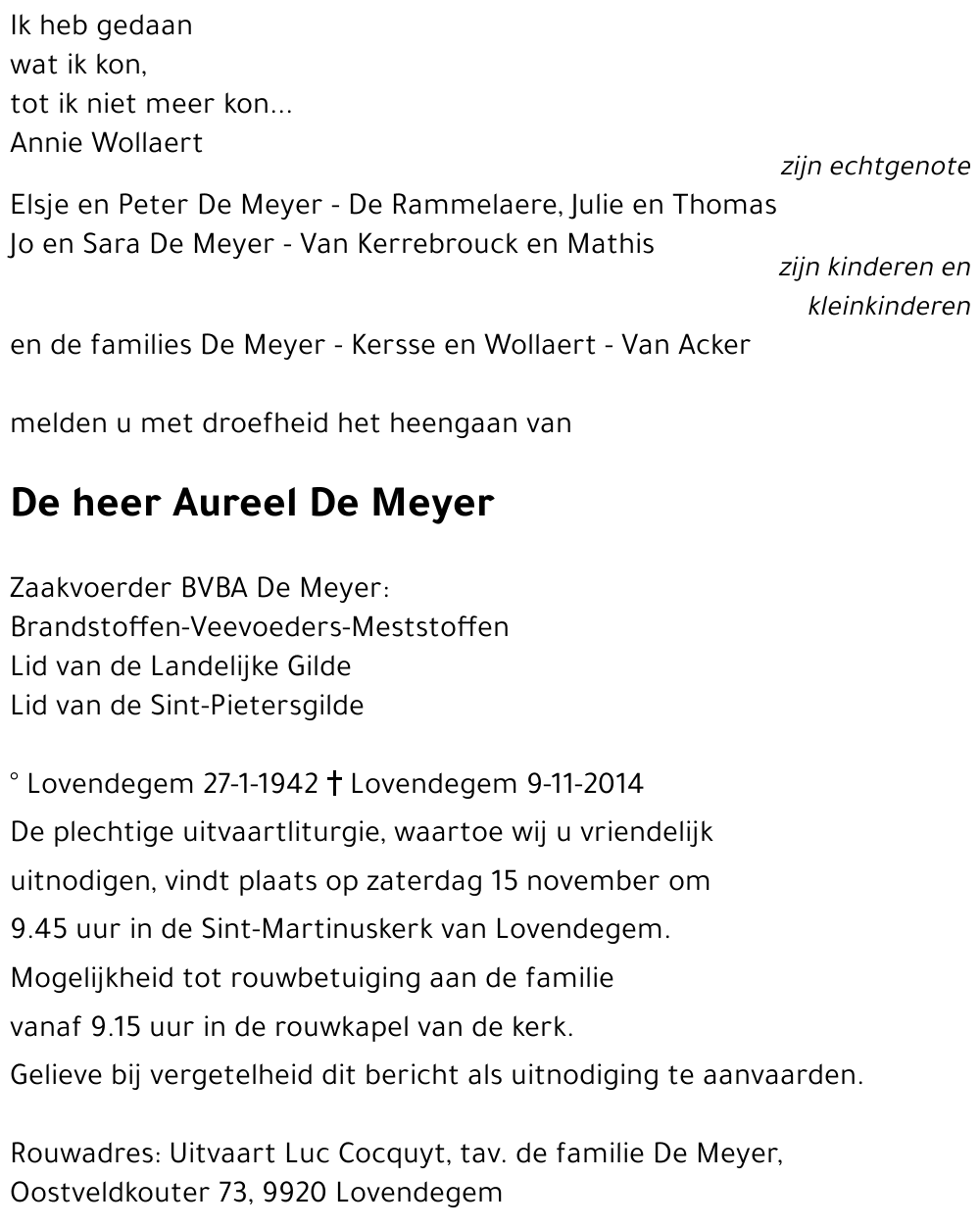 Aurel De Meyer