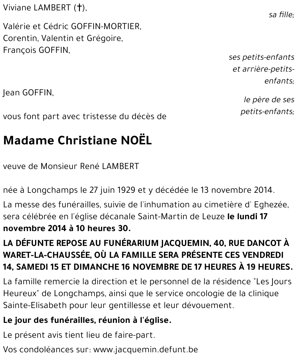 Christiane NOËL