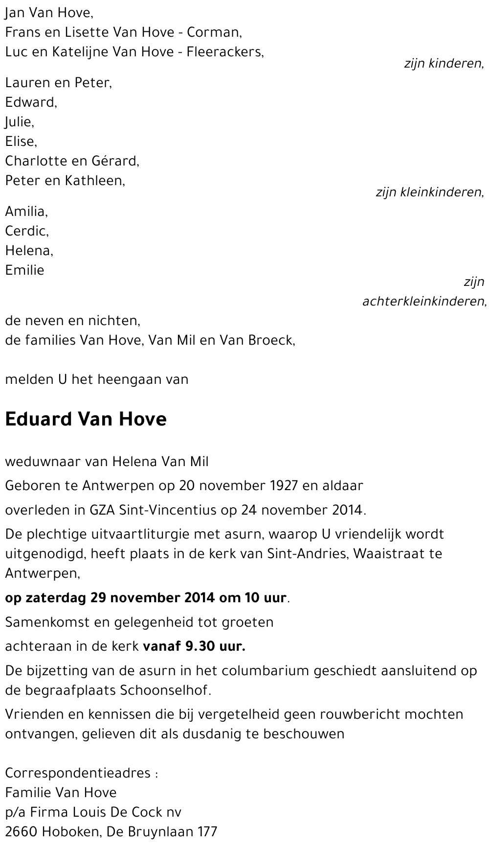 Eduard Van Hove