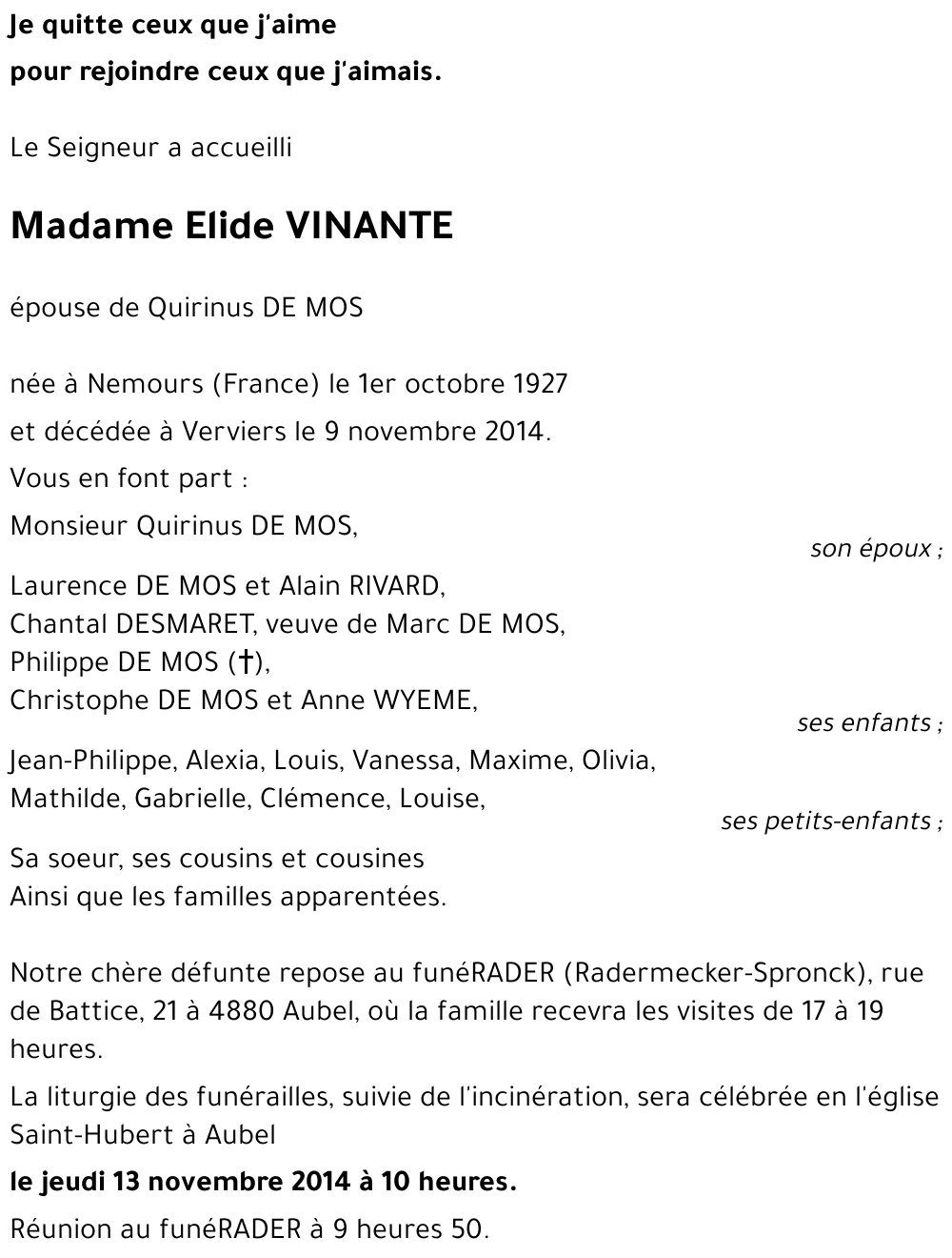 Elide VINANTE