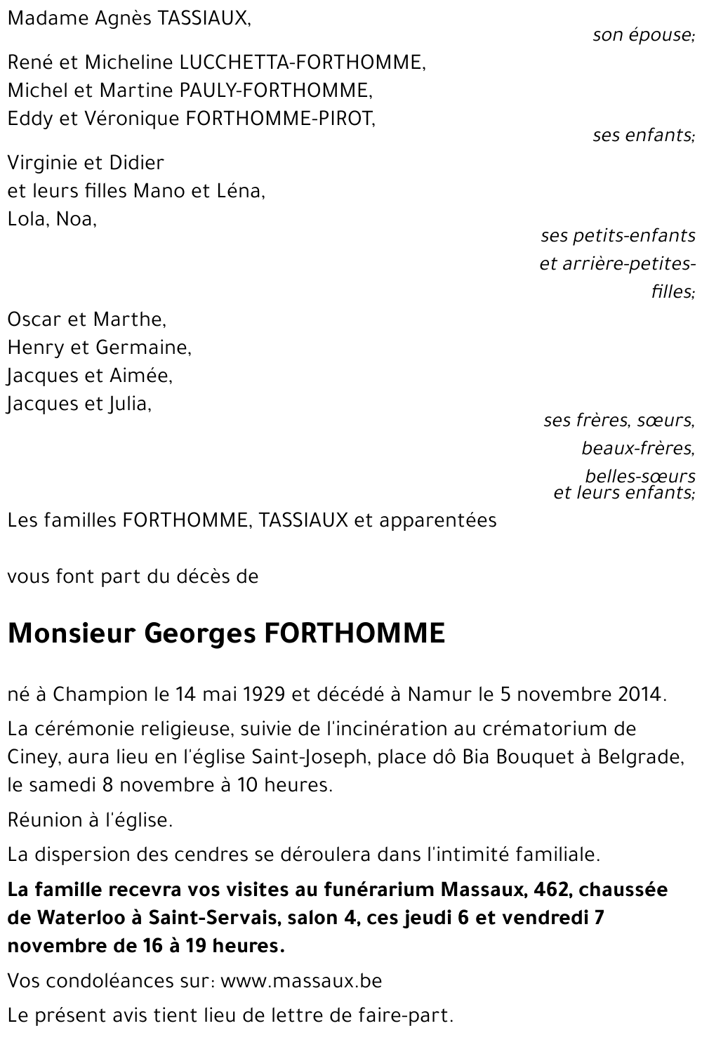 Georges FORTHOMME