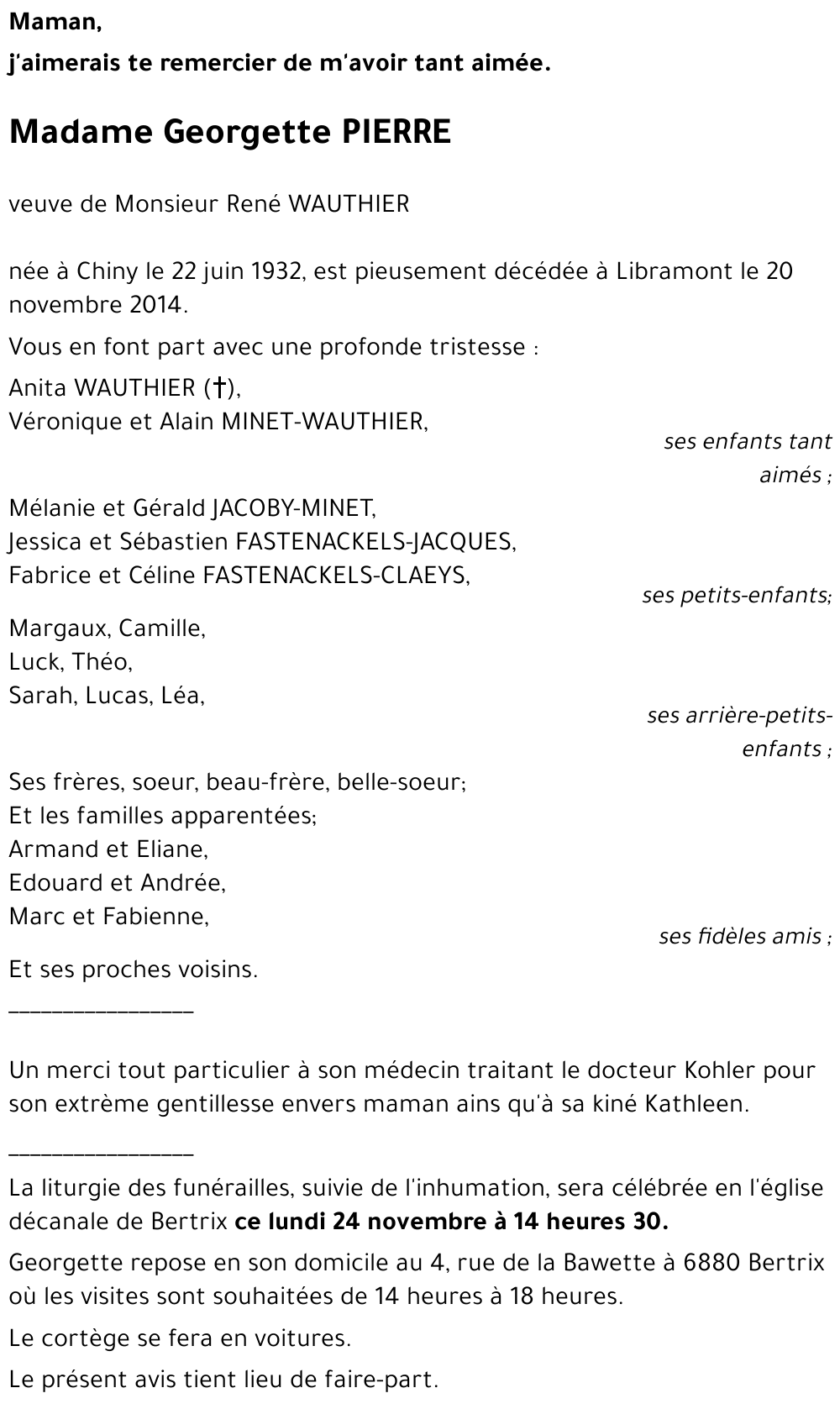 Gergette PIERRE