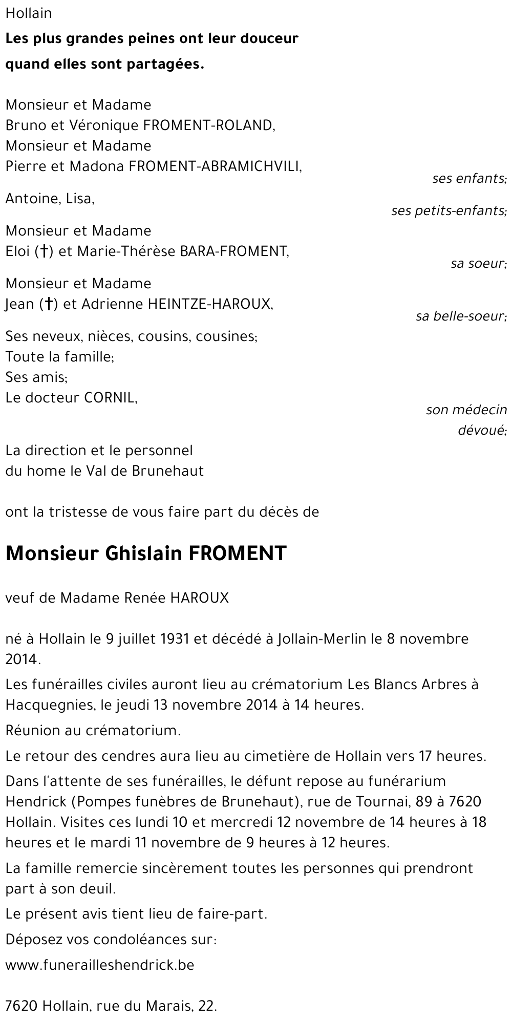 Ghislain FROMENT