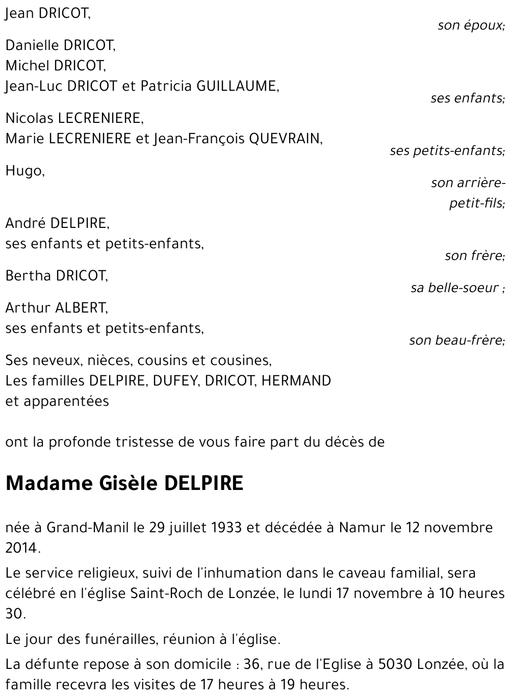 Gisèle DELPIRE