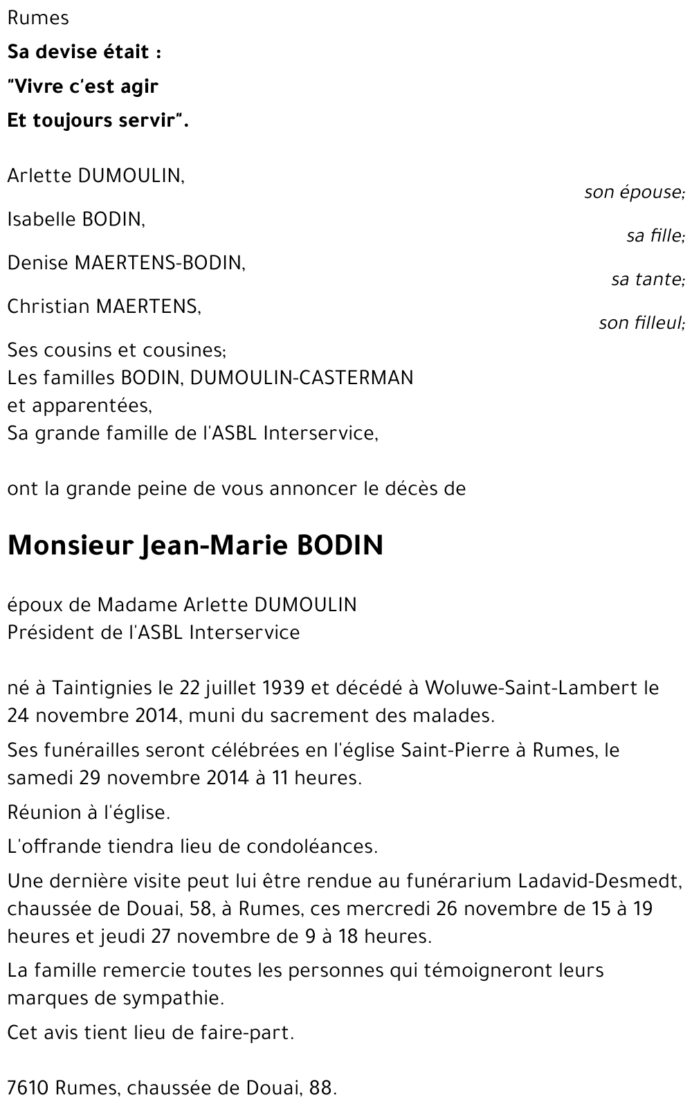 Jean-Marie BODIN