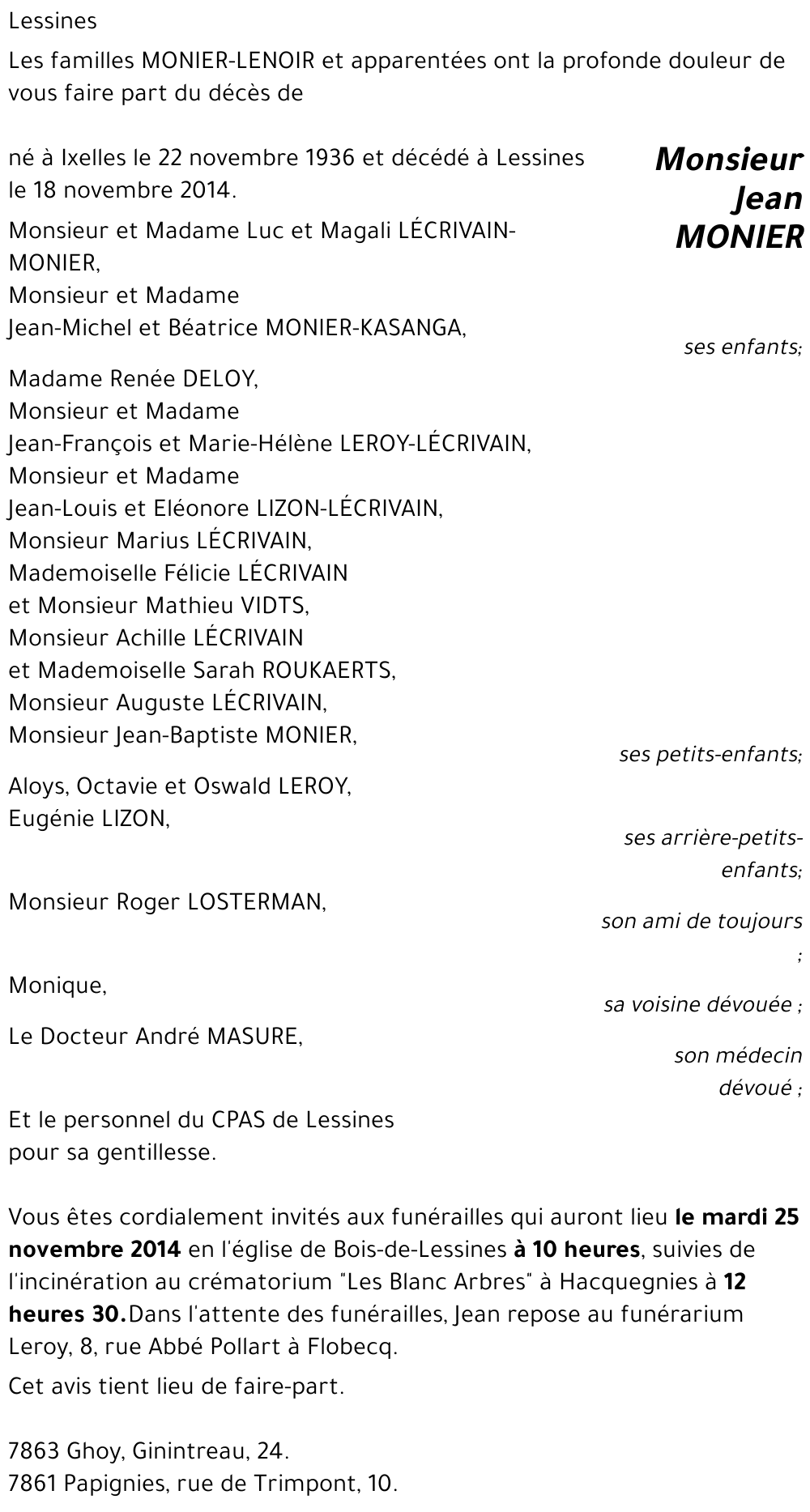 Jean MONIER