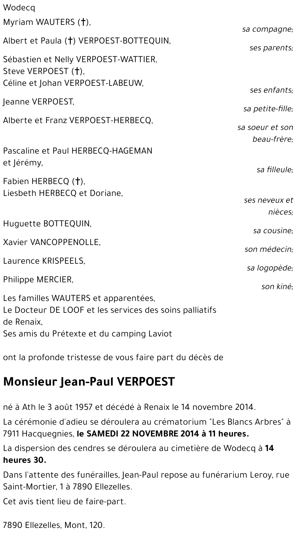 Jean-Paul VERPOEST