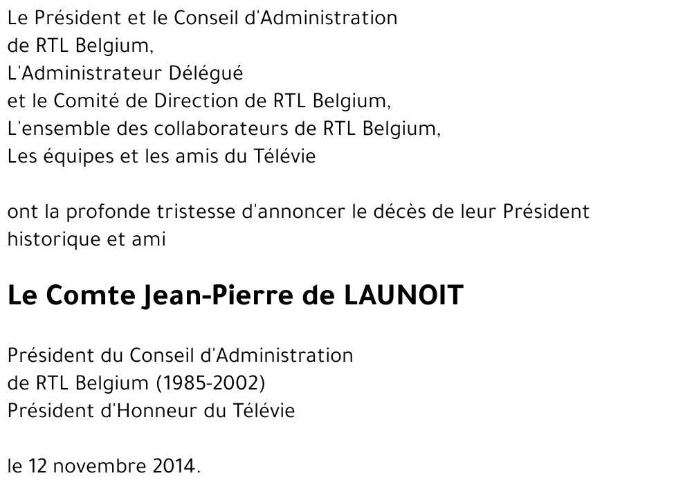 Jean-Pierre de LAUNOIT