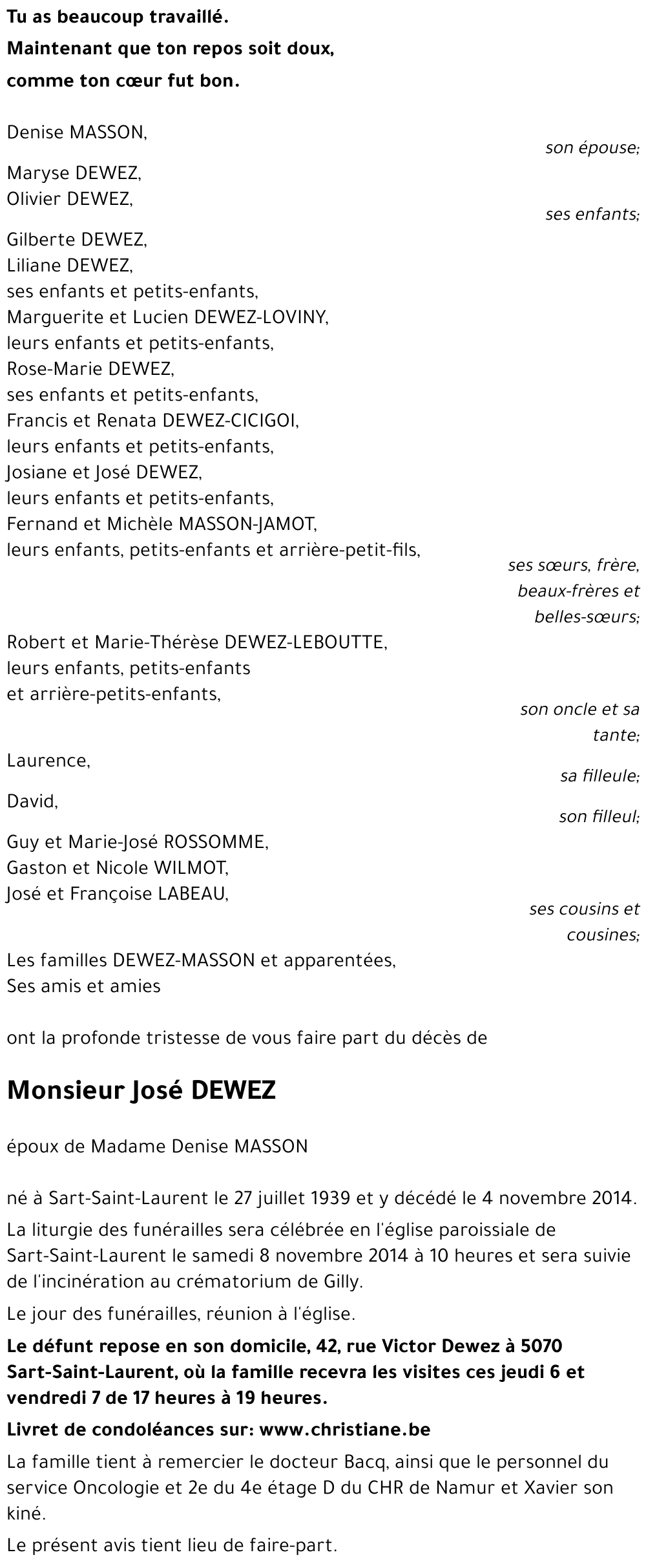José DEWEZ