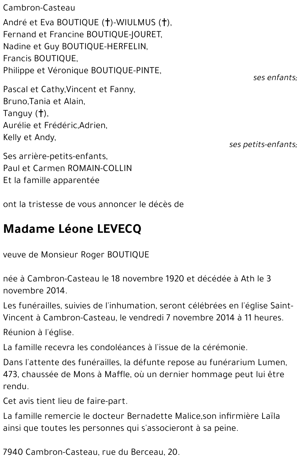 Léone LEVECQ