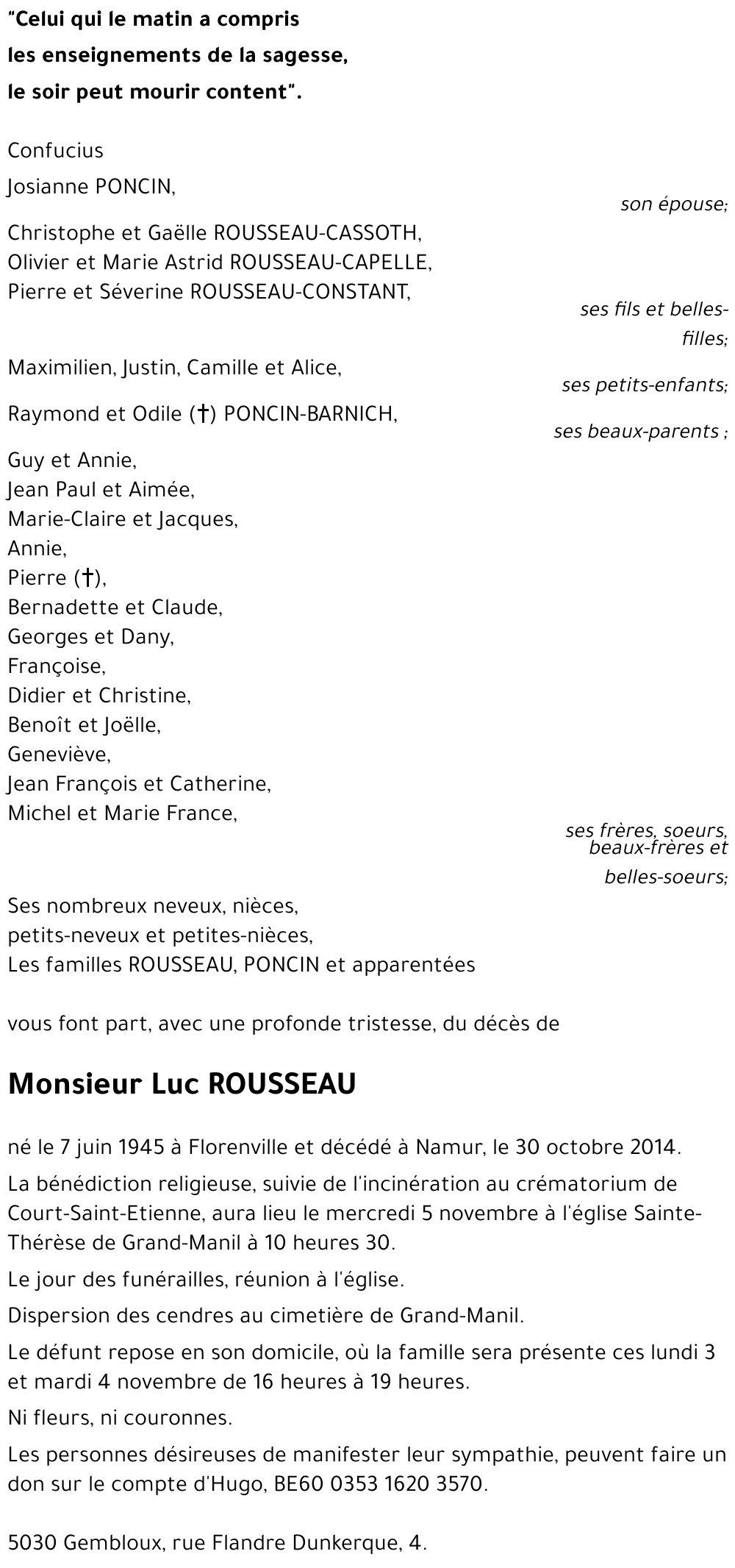 Luc ROUSSEAU