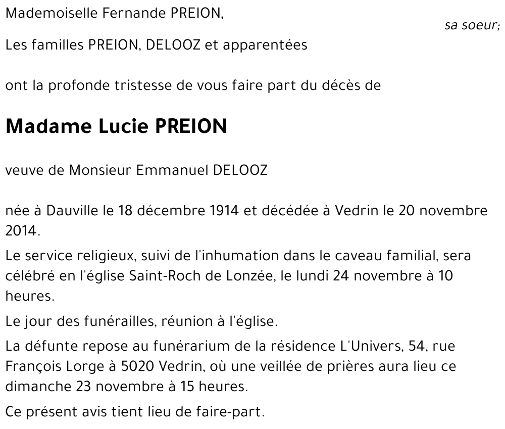 Lucie PREION