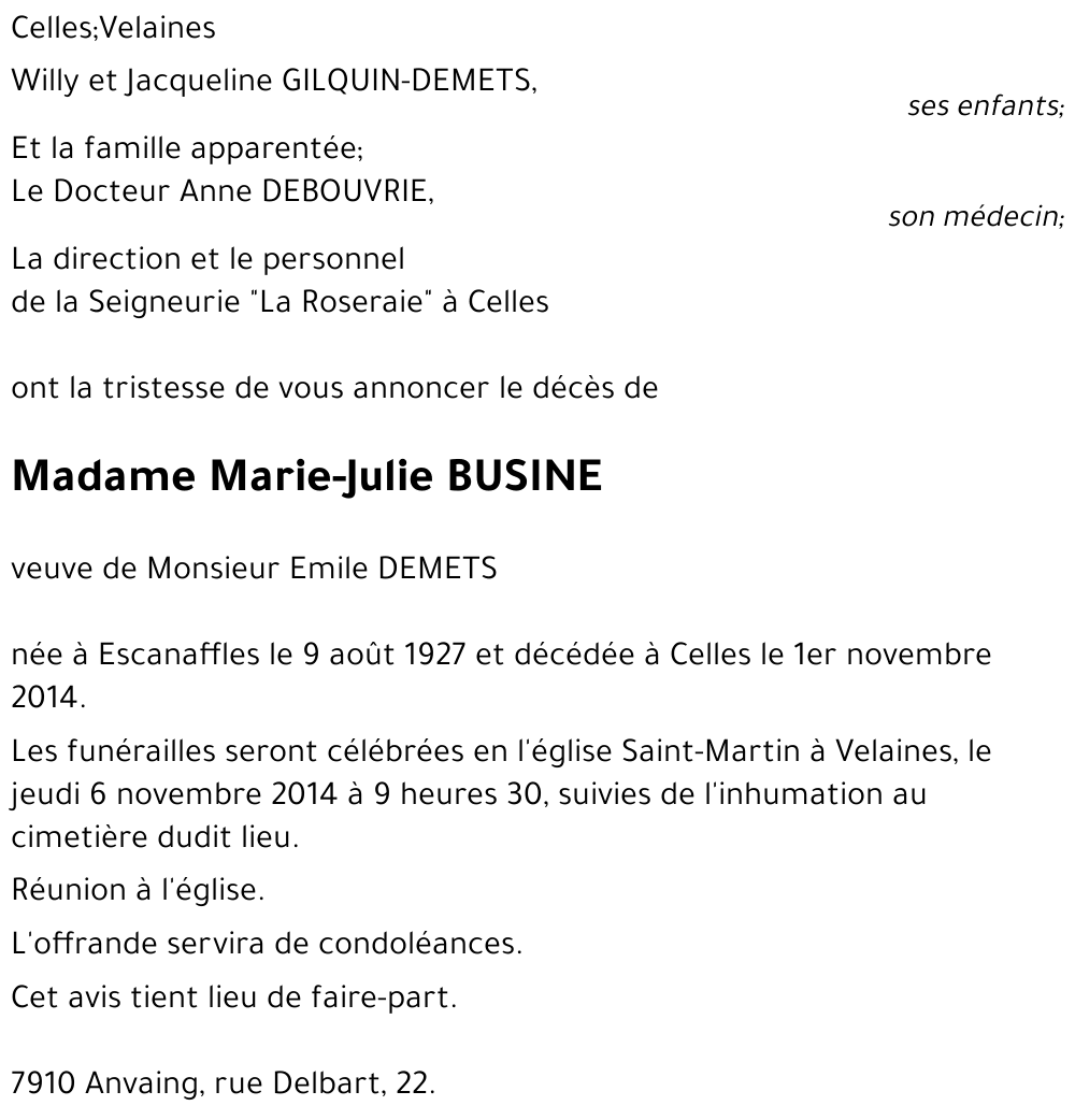 Marie-Julie BUSINE