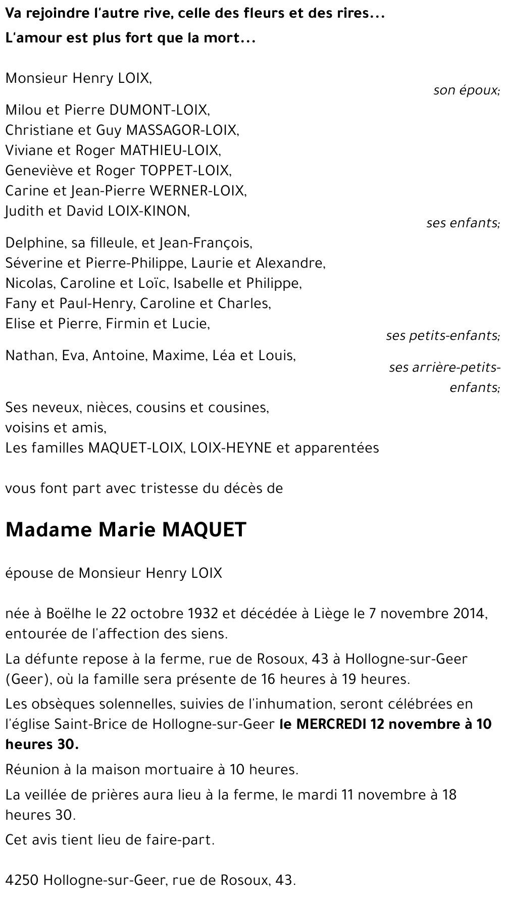Marie MAQUET