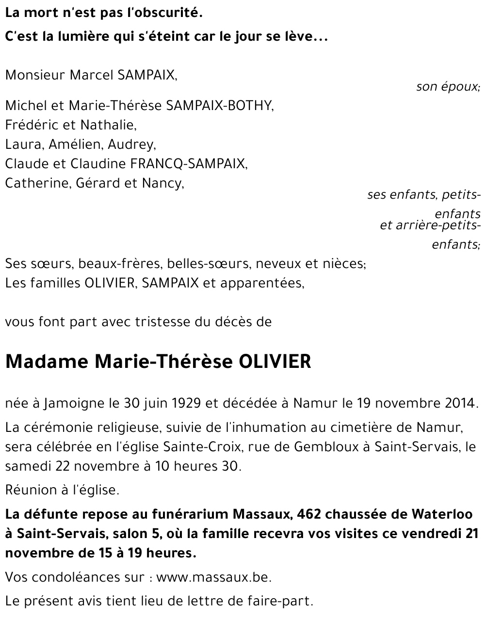 Marie-Thérèse OLIVIER