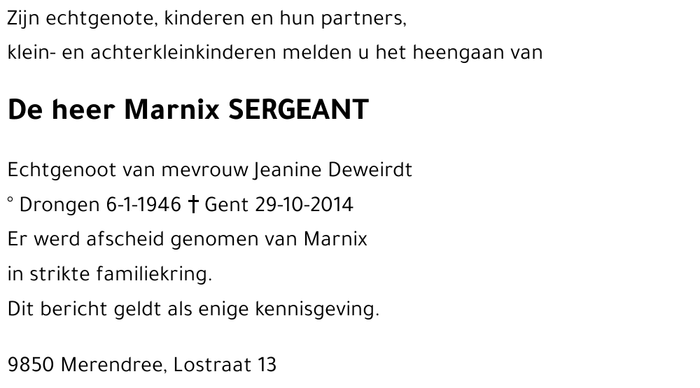 Marnix SERGEANT