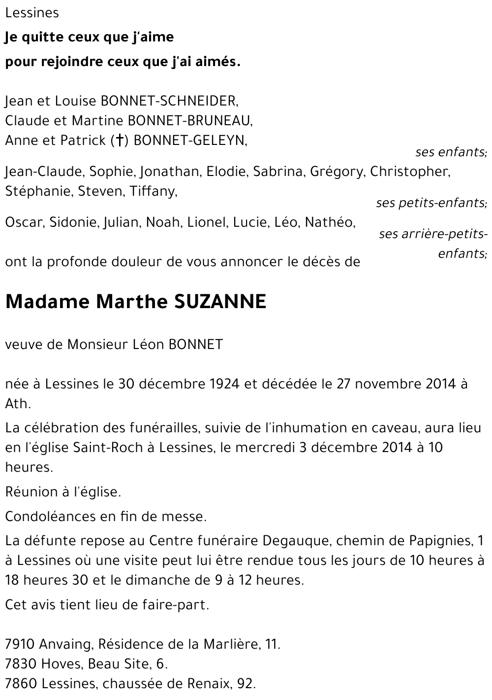 Marthe SUZANNE