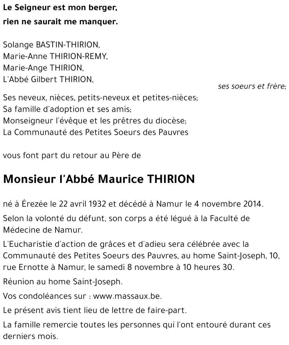 Maurice THIRION