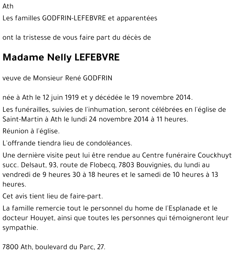 Nelly LEFEBVRE