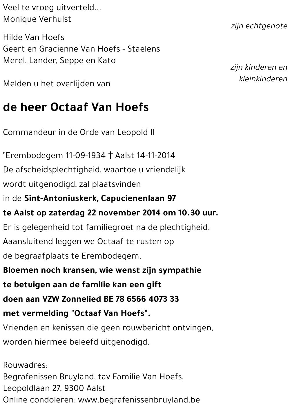 Octaaf Van Hoefs