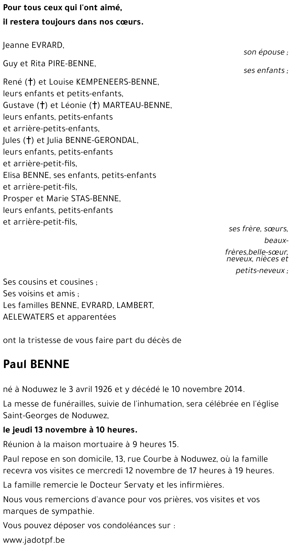 Paul BENNE