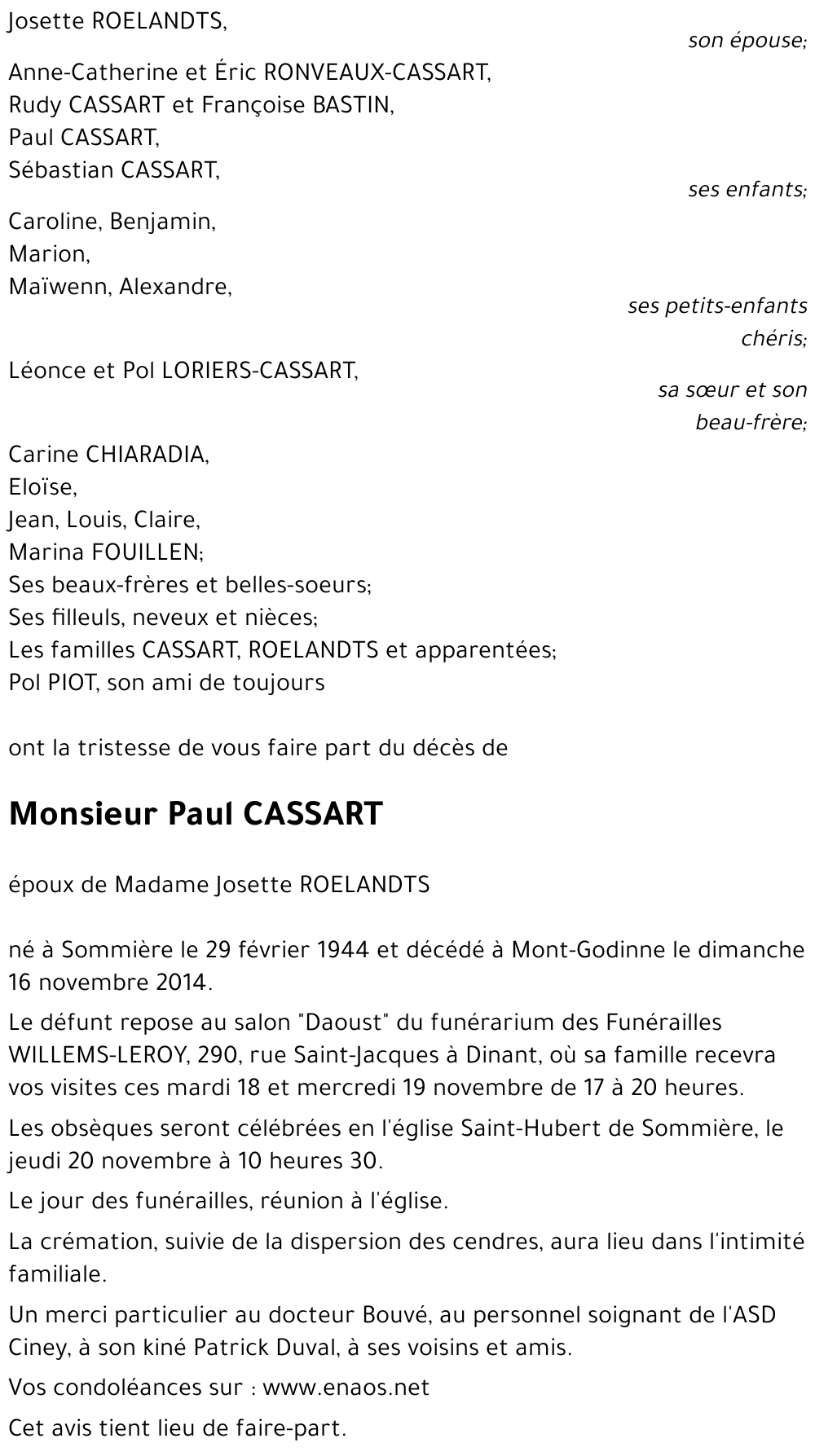 Paul CASSART