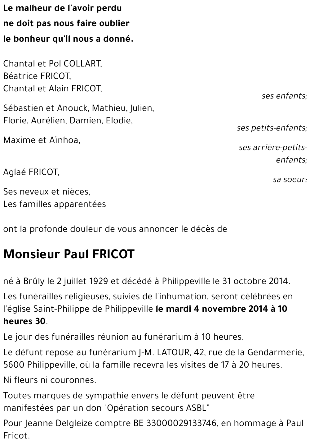 Paul FRICOT