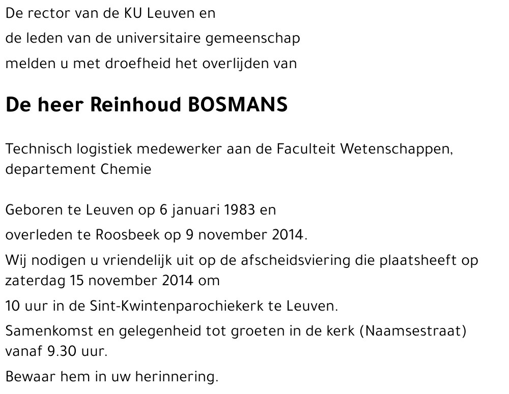 Reinhoud BOSMANS