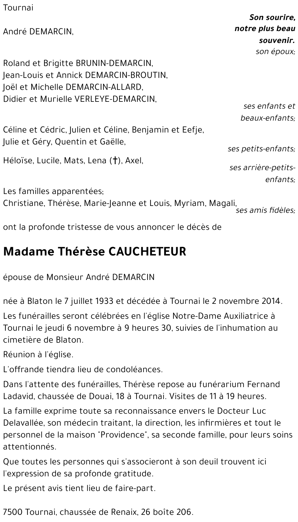 Thérèse CAUCHETEUR