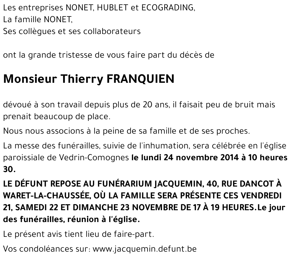 Thierry FRANQUIEN