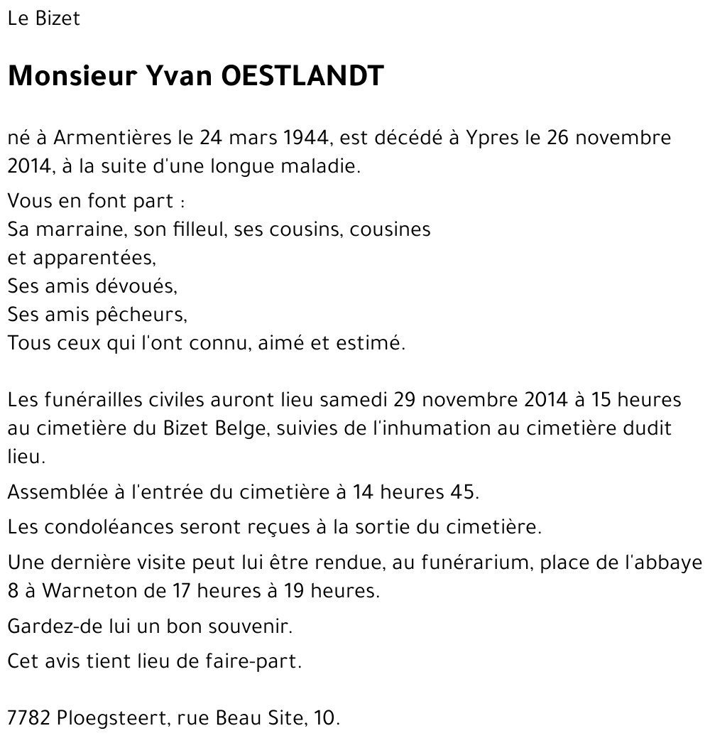 Yvan OESTLANDT