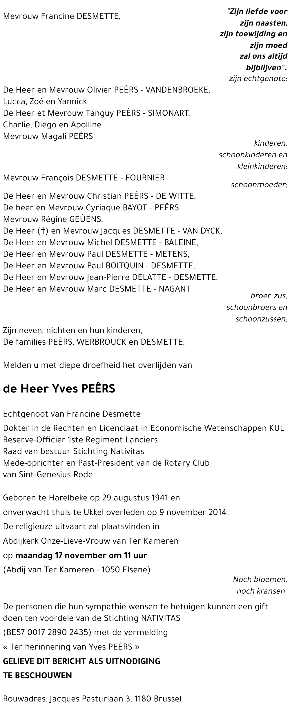 Yves PEÊRS