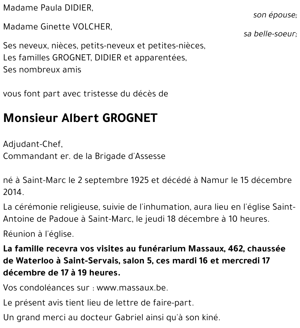 Albert GROGNET