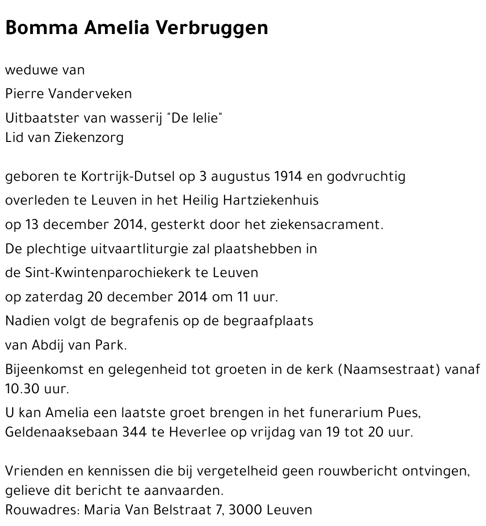 Amelia Verbruggen