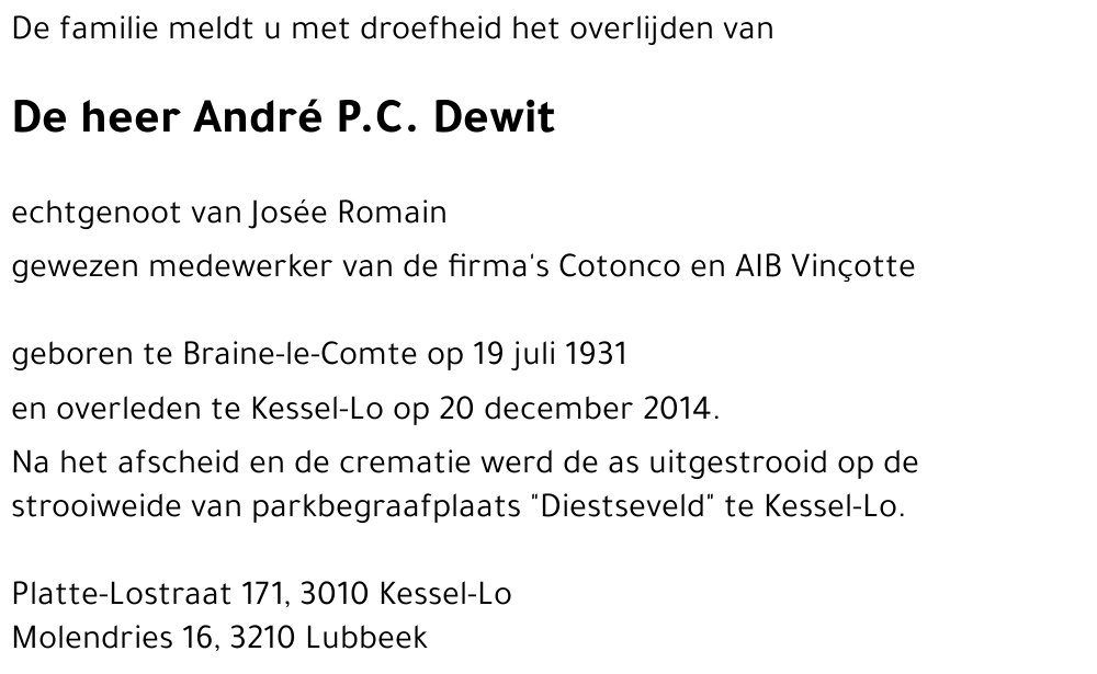 André Dewit