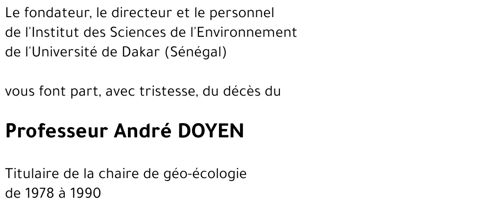 André DOYEN