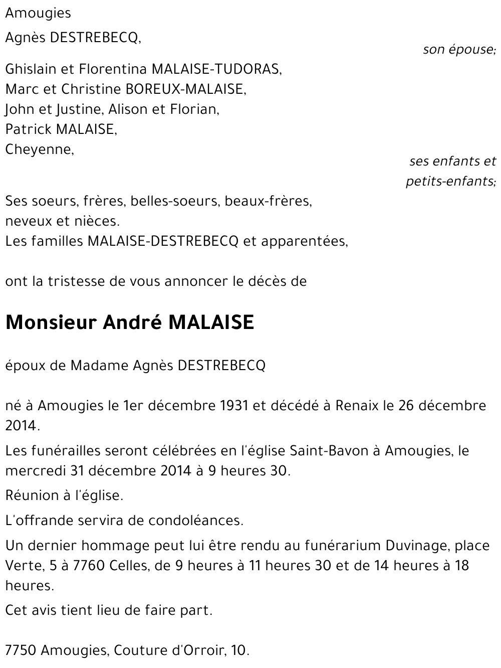 André MALAISE